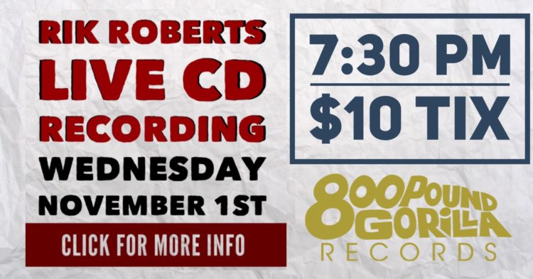 live CD Rik Roberts Live CD Taping